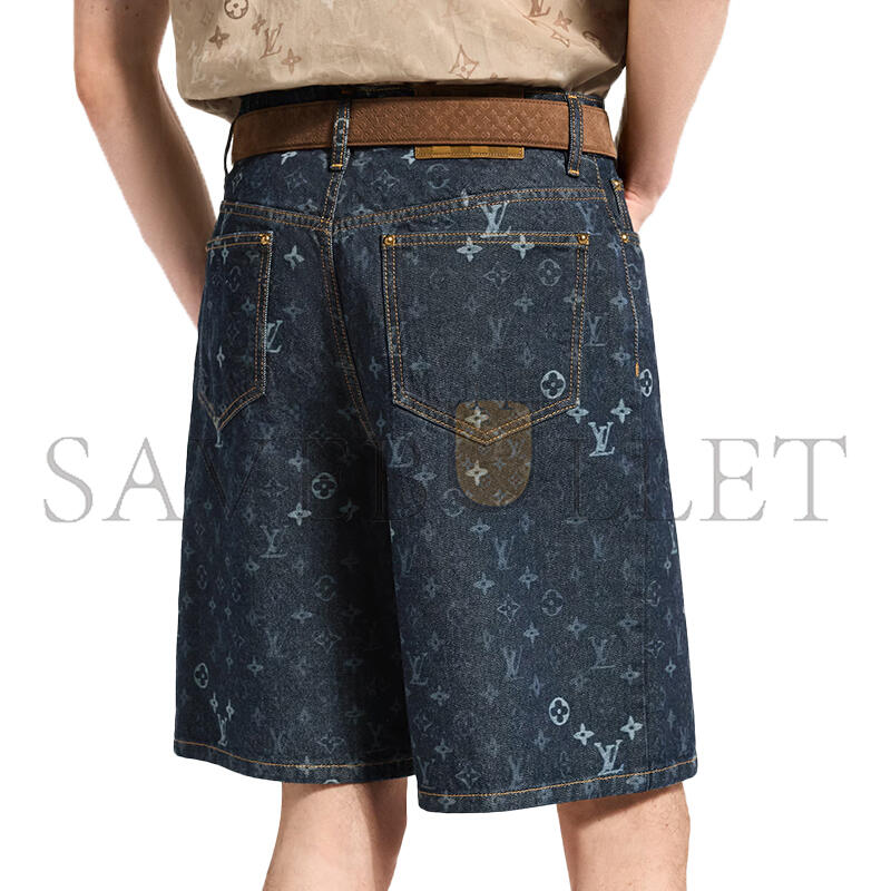 LOUIS VUITTON MONOGRAM DENIM SHORTS 1AK6R2